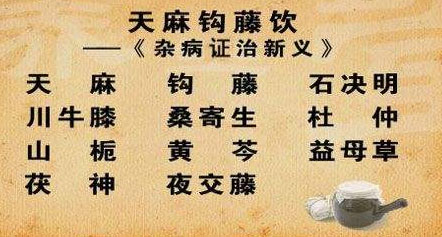 天麻钩藤饮治高血压头晕头痛眩晕医案五则(图1)